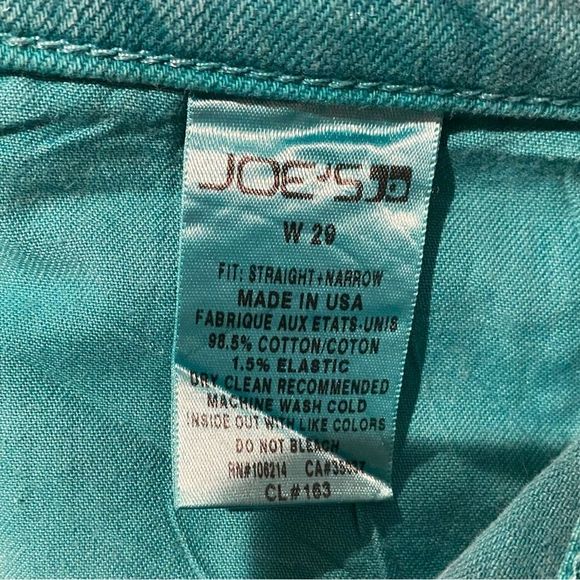 Joe's Jeans Straight Fit in Teal - Picture 5 of 9